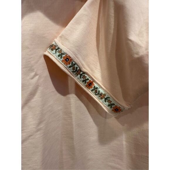 Size S (Oversized) Easel Los Angeles Notched V-Neckline 100% Cotton Terry Knit P - Picture 6 of 11